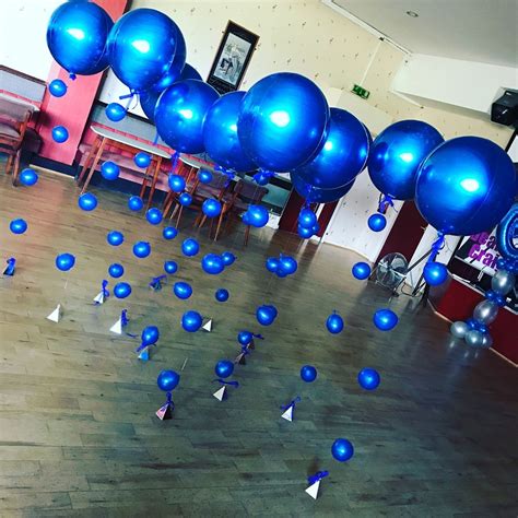 Unique Balloons On Instagram A Sea Of Orbz For Johns 60th Blue