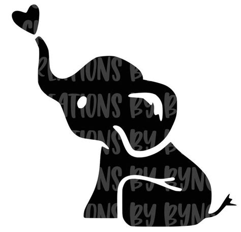 Baby Elephant svg png Files for Cricut/Silhouette Digital | Etsy