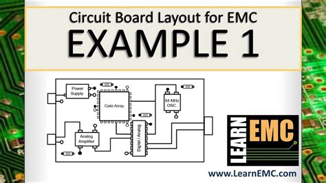 Printed circuit board design or printed circuit board (pcb) or printed wiring board (pwb), is a a circuit diagram is a diagram showing and explaining how and where electronic components will be. Circuit Board Layout for EMC: Example 1 - YouTube