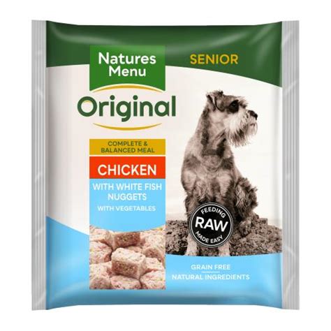 *free* shipping on orders $49+ and. Natures Menu Complete Senior Nuggets Raw Frozen Dog Food ...