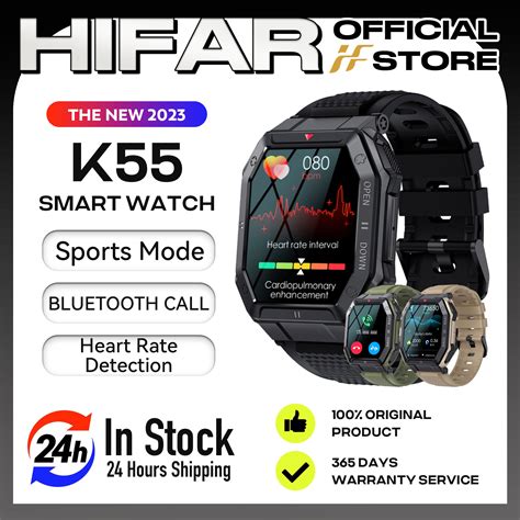 Hifar New 2023 K55 Military Smart Watch Men Bluetooth Call 24h Healthy