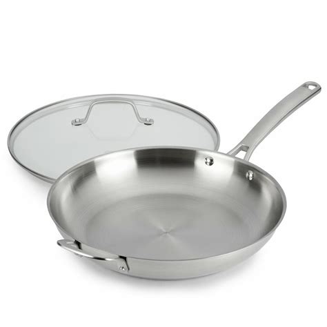 Price and stock could change after publish date how to care for a stainless steel pan. Calphalon Stainless Steel 12" Frying Pan with Lid ...