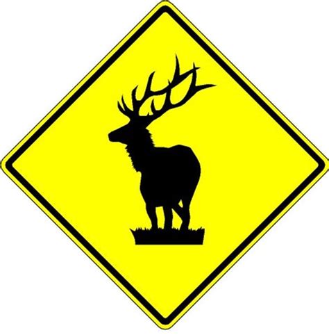 Traffic Signs And Safety W11 3aaz Arizona 24x24 Elk