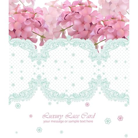 Free Vector Floral Card Template