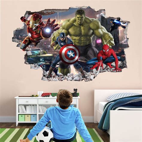 avengers superhero wall decal sticker mural poster print