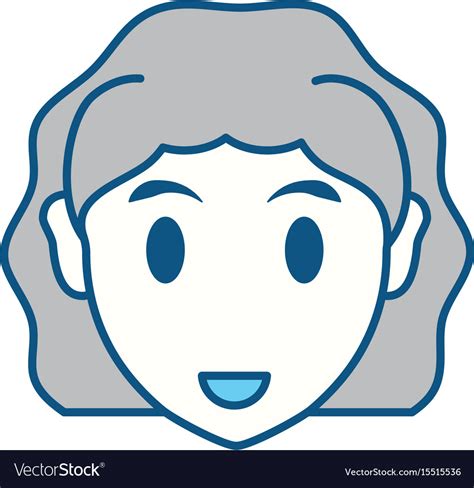 Woman Face Cartoon Royalty Free Vector Image Vectorstock