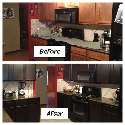 Check spelling or type a new query. Turn your cheap oak to expresso kitchen cabinets! Saves ...