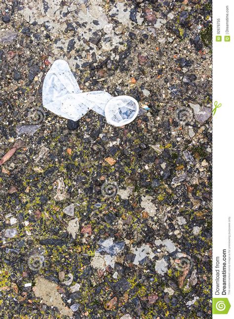 White Used Condom Stock Image Image Of Objects Pregnancy