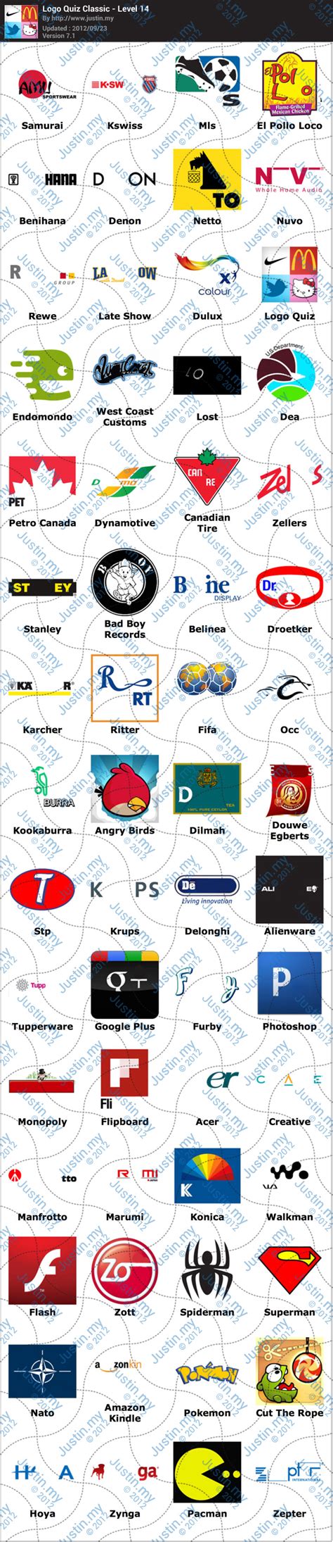 Logo Quiz Classic Answers for Android - Level 14