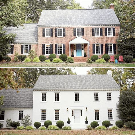 We converted the garage, removed the gingerbread molding, installed new windows and opened up the porch. Painted Brick-How to Easily Change It Back After Painting It | Laurel Home