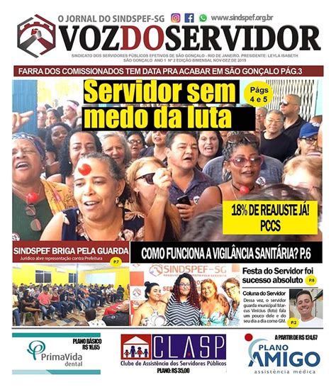 voz do servidor jornal impresso do sindspef já está nas bancas e unidades da prefeitura