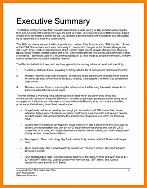 Technical Report Executive Summary Template Canariasgestalt