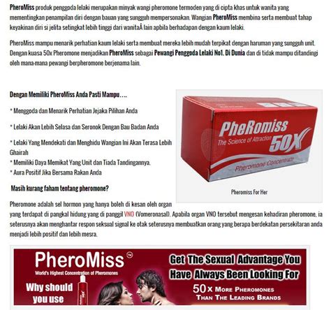 Kenapa anda vidara perfect serum? PheRomiss 50X Untuk Wanita |Pewangi Pheromones Menggoda Lelaki