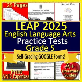Gather your evidence, uses process of elimination, substitute your answer choices back in the story to see if you have evidence that it works or. 5th Grade LEAP 2025 Test Prep - Practice Tests - English ...