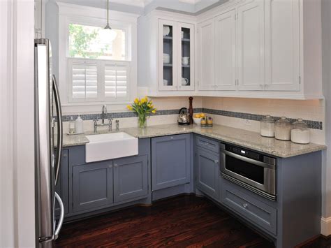 Painting old kitchen cabinets grey. Painting Kitchen Cabinets Antique White: HGTV Pictures ...
