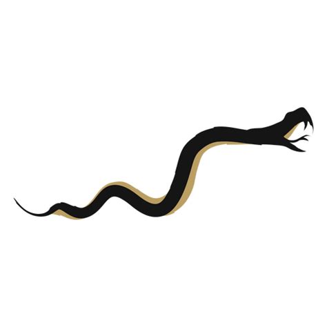 Black And Gold Snake Attacking Png And Svg Design For T Shirts