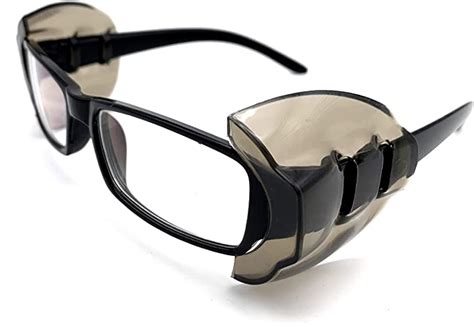 kostoo safety glasses side shields 2 pairs slip on clear gray side shields for safety glasses