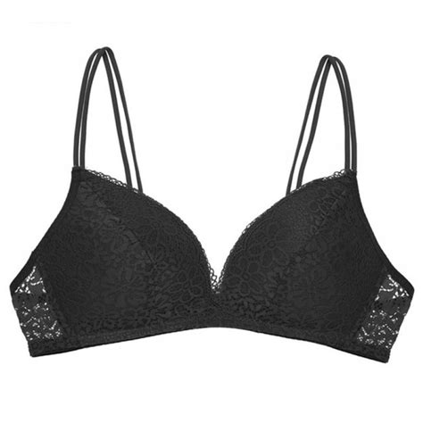 Jolly Womens Bra Push Up Bra Sexy Triangle Brassiere Wire Free Lace Bralette Lingerie Small
