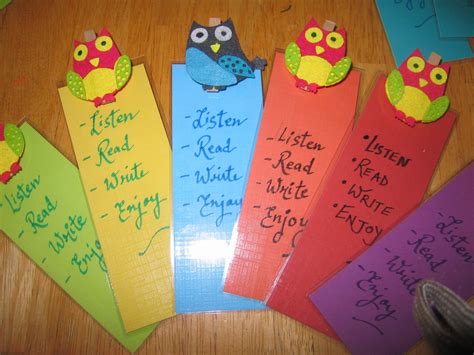 Diy Bookmarks For My Childs Kindergarten Class I Was Invited As A