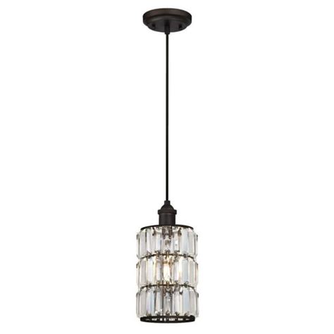 20 1/4 wide x 16 high. Westinghouse Sophie 1-Light Oil Rubbed Bronze Mini Pendant with Crystal Prism Shade-6338400 ...