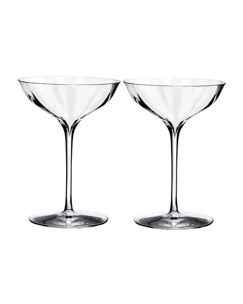 waterford crystal elegance optic belle coupe set of 2 modesens