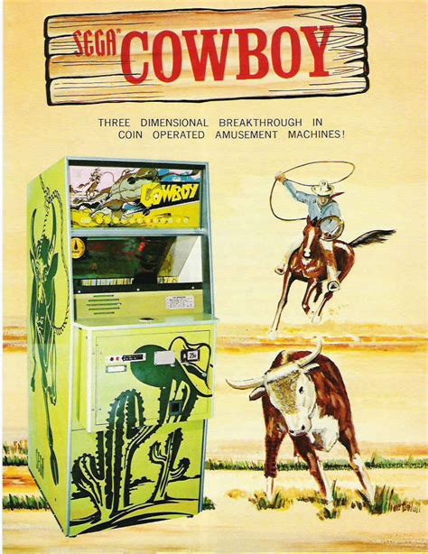 Sega Cowboy Coin Operated Arcade Game 1974