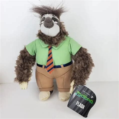 Tomy Flash The Sloth From Disney Zootopia Plush 9” Stuffed Animal Plush