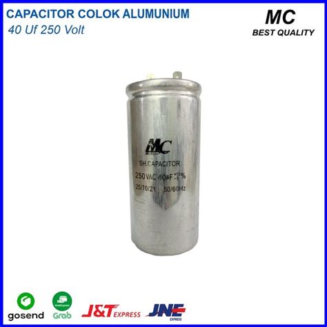 Jual Kapasitor Capacitor AC 40 Uf 250V Aluminium Spare Part AC Di