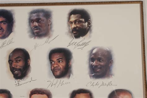 Lot Detail Nba 50 Greatest Players Multi Signed Lithograph Legends