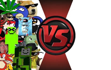 Cartoon Fight Clubmlg Vs Creepypasta Updated By Greenjesterethan On
