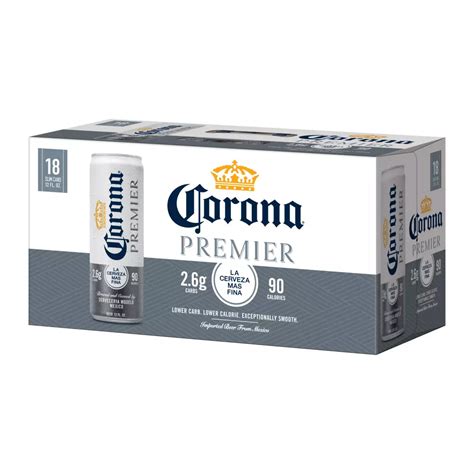 Corona Premier Mexican Lager Import Light Beer 12 Oz Cans 18 Pk Shop