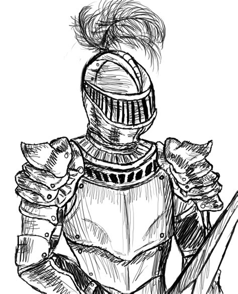 Day 49 Knightly Knight Drawingsketch I 365 Art Knight Drawing