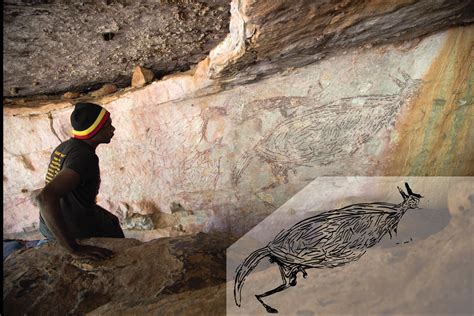 Check Out Australias Oldest Known Rock Painting A 2 Meter Kangaroo