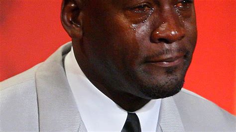 The ubiquitous crying jordan meme was born a decade ago, thanks to an emotional speech the nba star delivered during his basketball hall of fame induction. How Crying Jordan Became A Thing
