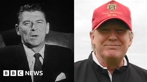 How Does Donald Trump Compare With Ronald Reagan Bbc News