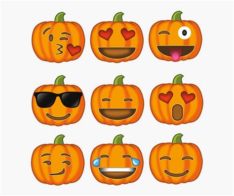 Pumpkin Emoji Collection Jack O Lantern Free Emoji Pumpkins Clipart