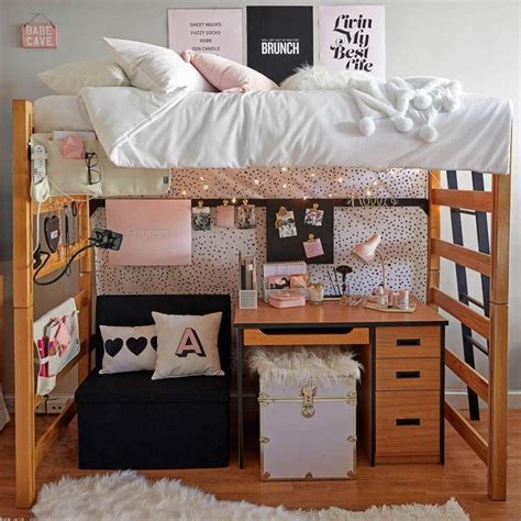 Bedroomsforgirls In 2020 College Dorm Room Decor Dorm Room Designs Dorm Room Inspiration