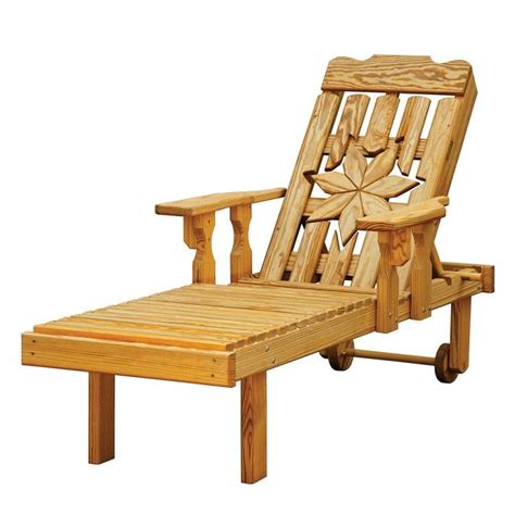 Amish Pine Cottage Outdoor Patio Chaise Lounge Outdoor Patio Chaise