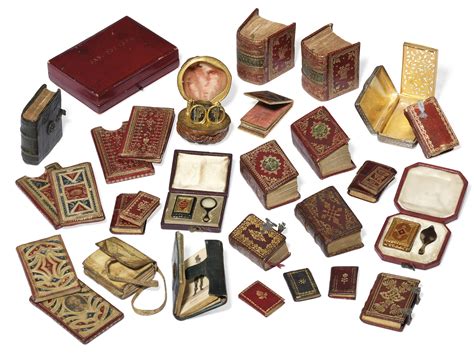 Miniature Books A Large Collection Of 214 Volumes Dating From The