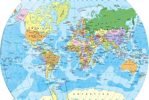 Mapa Mundial Do Mundo SÓ Escola F63