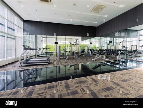 Fitness Center Interior Design Gym Stock Photo Royalty Free Image