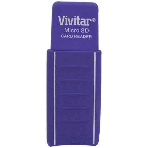 Professionals and regular users will also appreciate. Vivitar Micro SD Card Reader / Writer (Purple) VIV-RW-1000-PUR