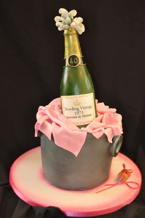 Champagne Bottle Birthday Cake Cake Birthday
