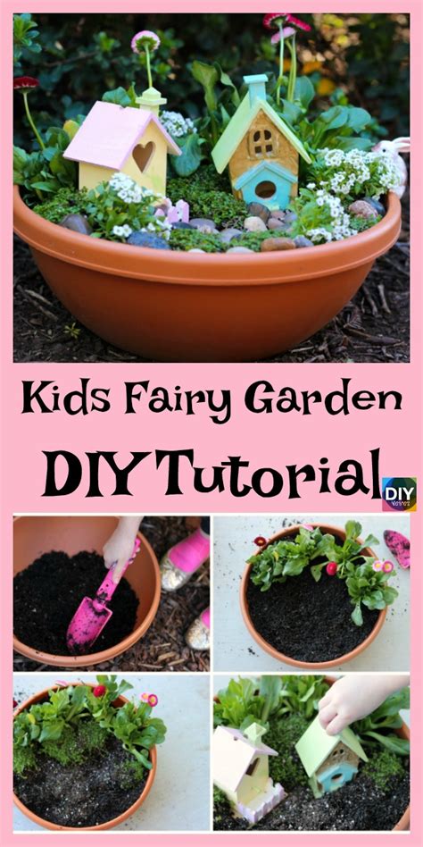 Beautiful Diy Kids Fairy Garden Free Tutorial Diy 4 Ever