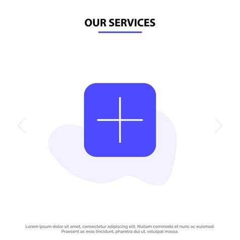 Our Services Instagram Plus Sets Upload Solid Glyph Icon Web Card