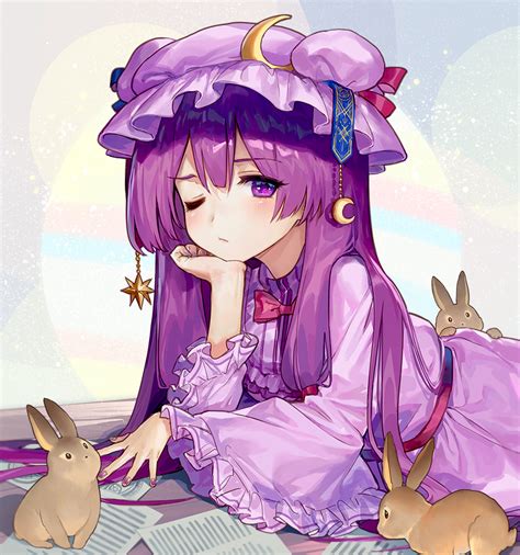 Patchouli Knowledge Touhou Drawn By Ainy Danbooru