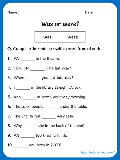 4th Grade Printable Worksheets English Test 4th Grade English Esl