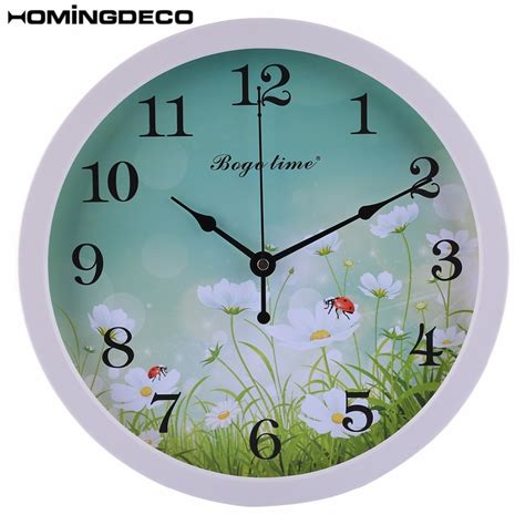 Homingdeco 12 Inch Simple Silent Wall Clock Modern Design Clocks For