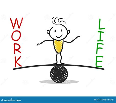 Work Life Balance Stock Illustration Illustration Of Life 164556798
