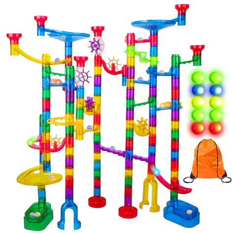 Meland Marble Run Sets For Kids 153pcs Marble Race Track Marble Maze